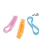 كش مینی لوپ ژله اي کد 1043-M رنگ آبی