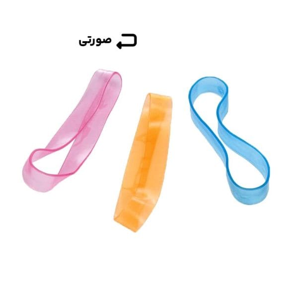كش مینی لوپ ژله اي کد 1043-M رنگ صورتی